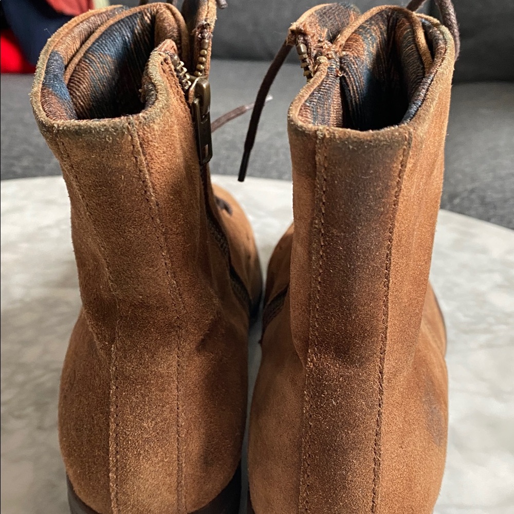Born Brown Suede Lace-Up Boots - Picture 8 of 12